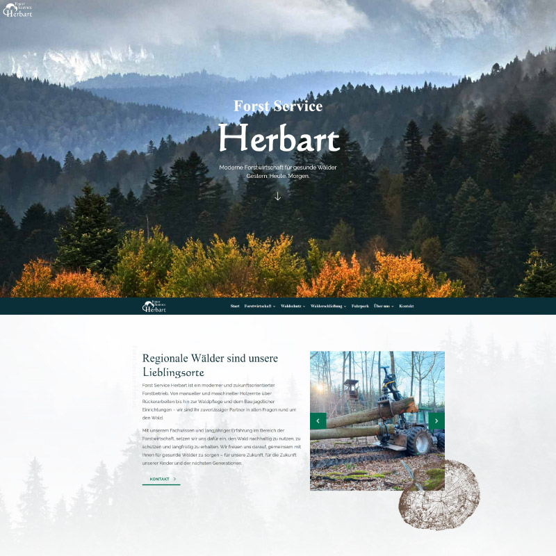 BLICKfang webdesign - Forst Service Herbart